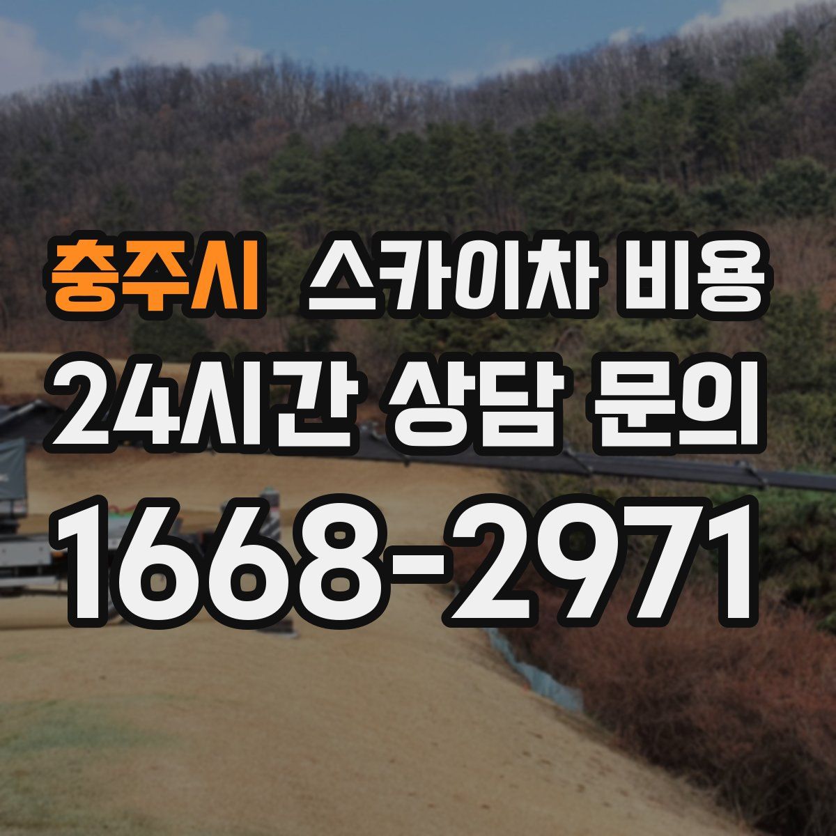 충주시 스카이차 비용