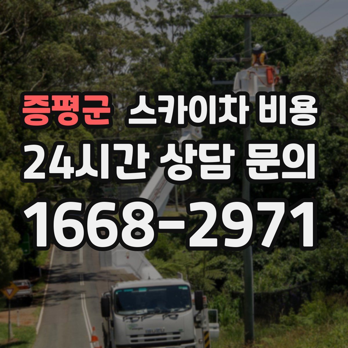 증평군 스카이차 비용