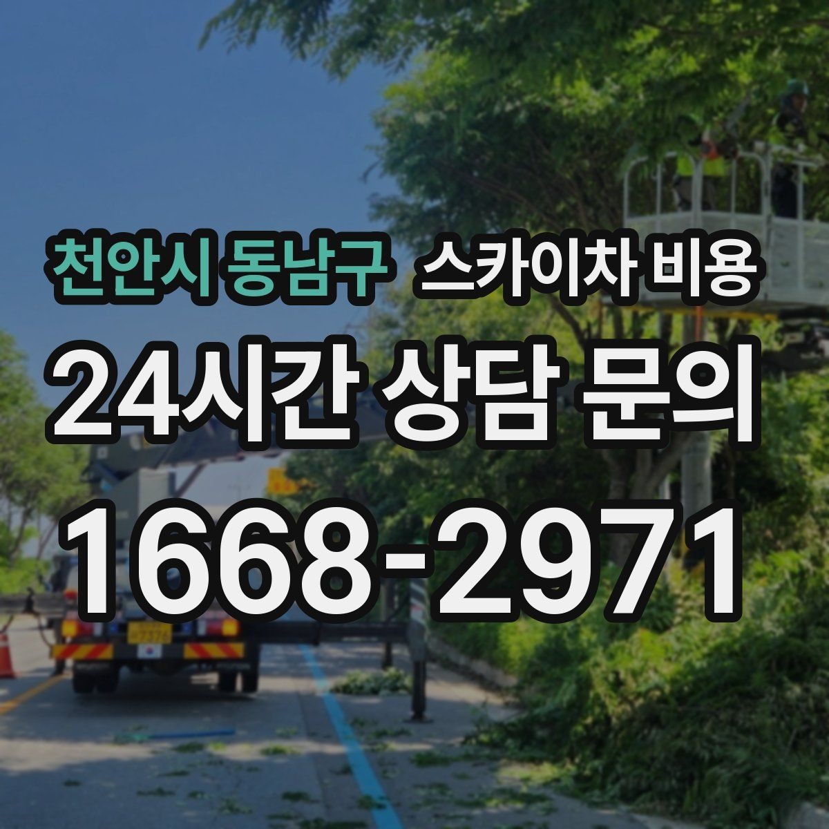천안시 동남구 스카이차 비용 돌출간판 작업이 더 까다로운 이유