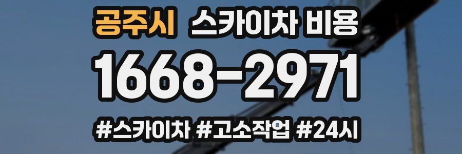 공주시 스카이차 비용