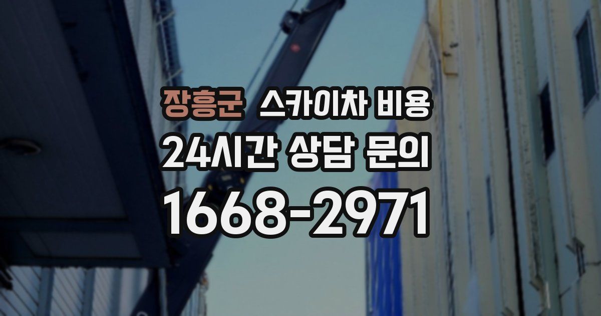 장흥군 스카이차 비용