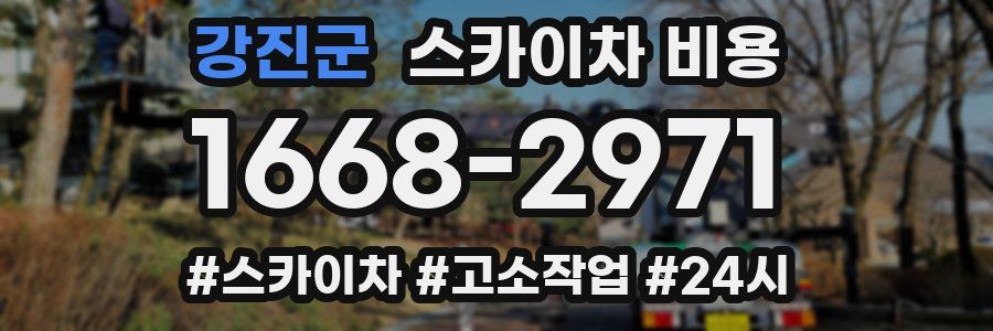 강진군 스카이차 비용