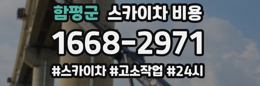 함평군 스카이차 비용