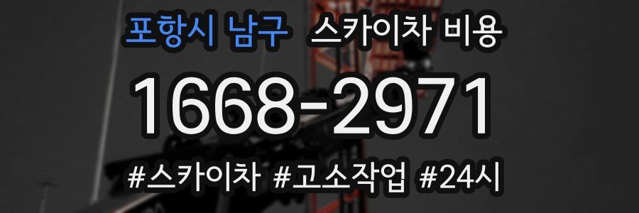 포항시 남구 스카이차 비용