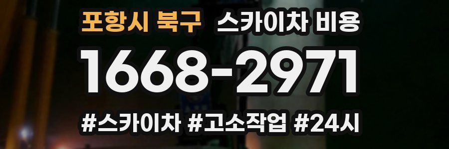 포항시 북구 스카이차 비용