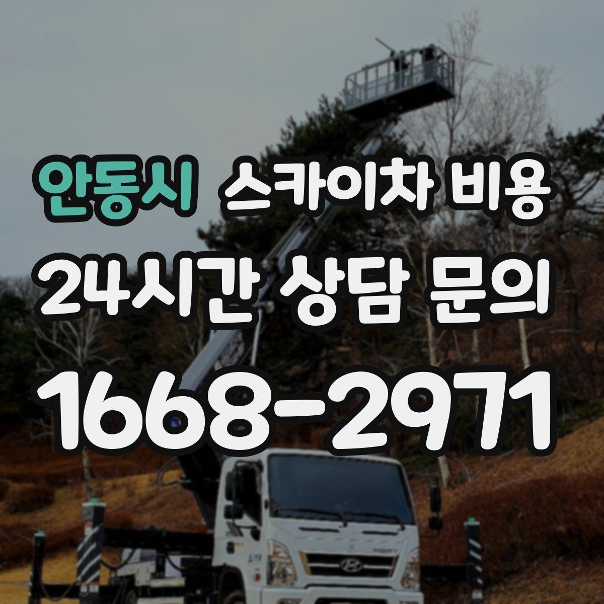 안동시 스카이차 비용 현장 확인 없이 견적이 어려운 대표 사례