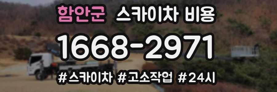 함안군 스카이차 비용