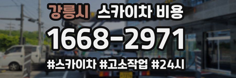 강릉시 스카이차 비용