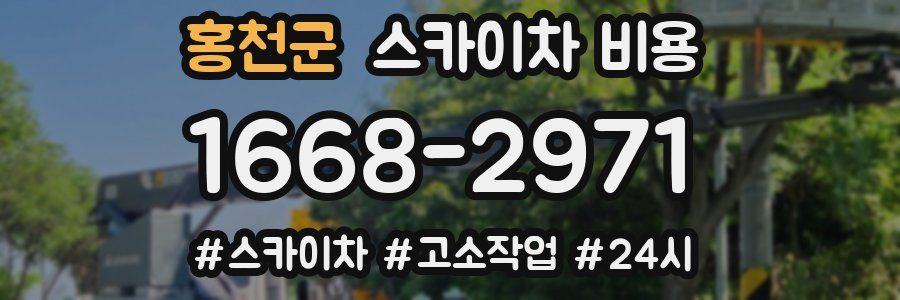 홍천군 스카이차 비용