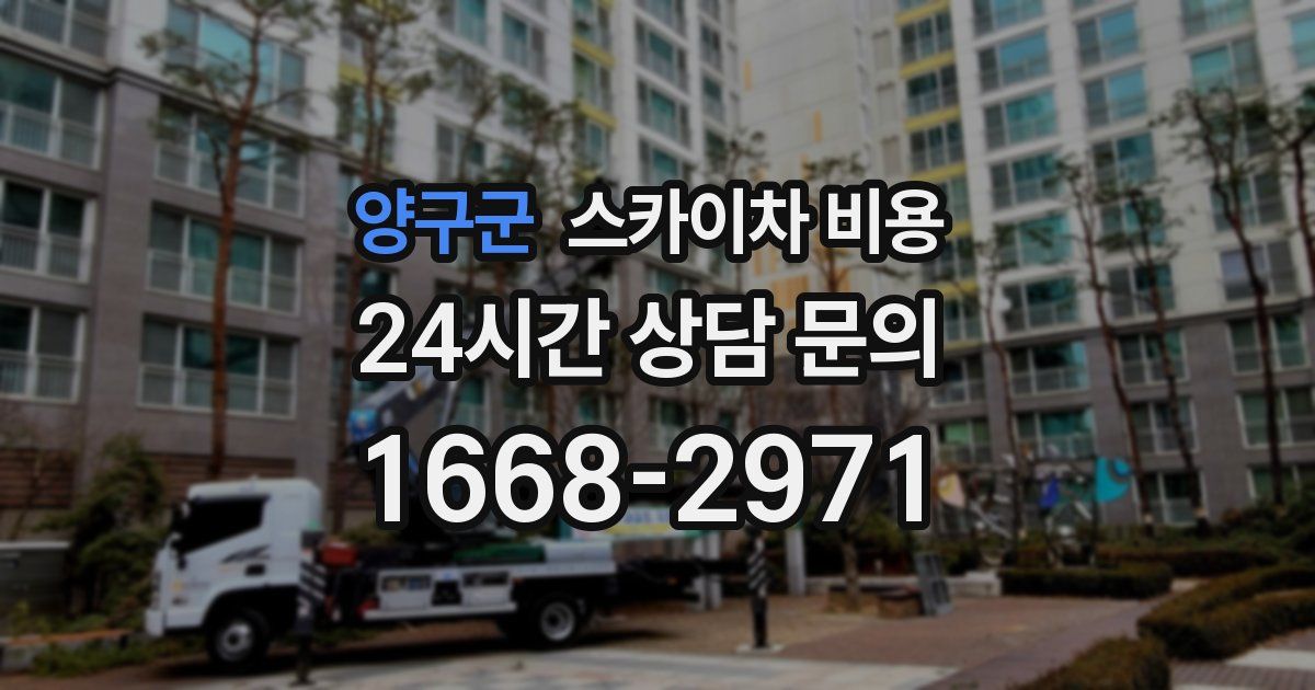 양구군 스카이차 비용