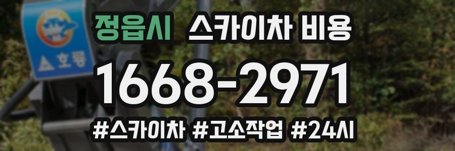 정읍시 스카이차 비용