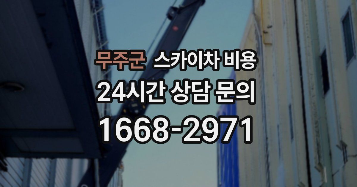 무주군 스카이차 비용