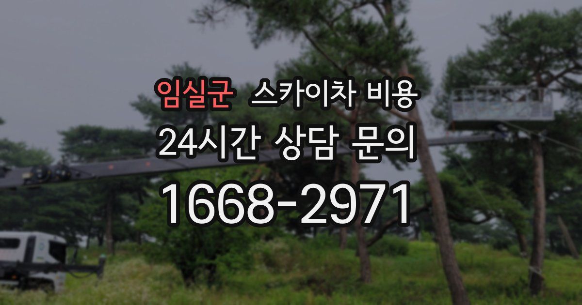 임실군 스카이차 비용