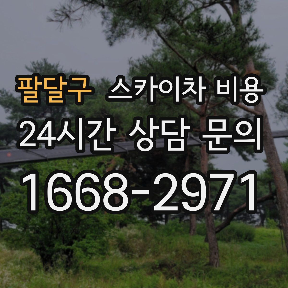 팔달구 스카이차 비용