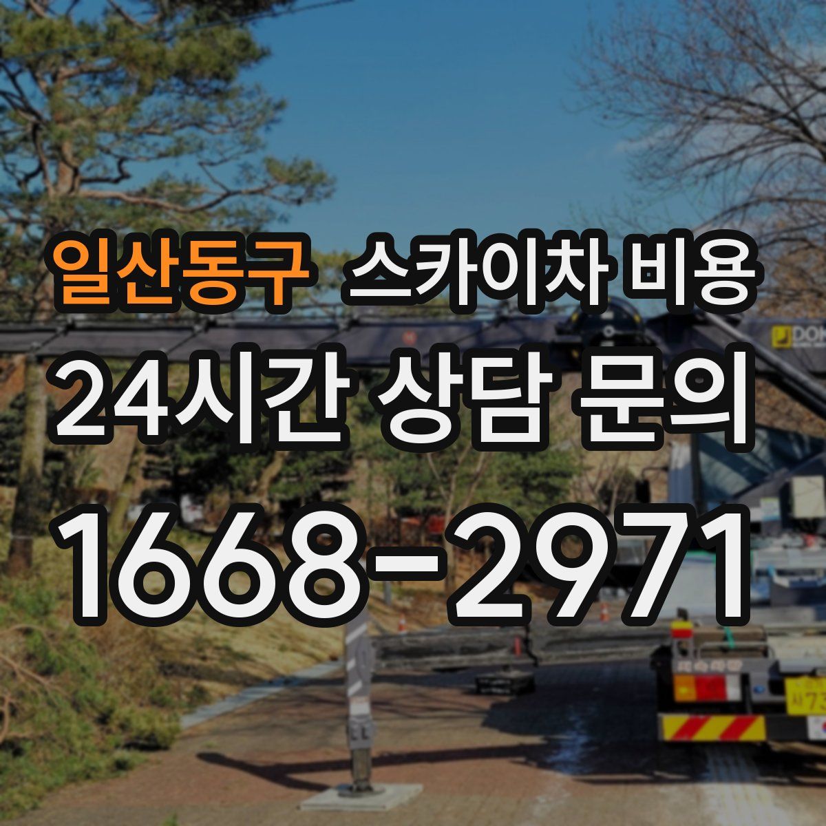 일산동구 스카이차 비용