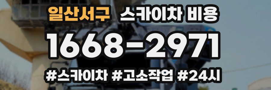 일산서구 스카이차 비용