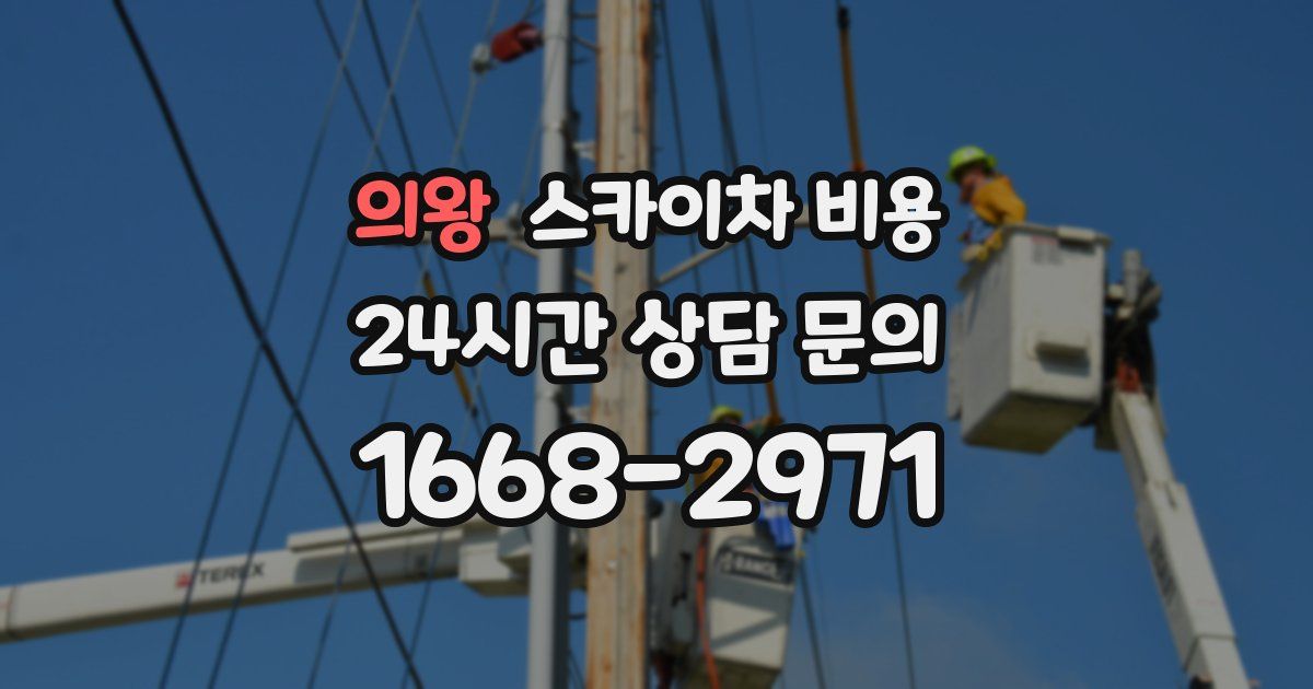 의왕 스카이차 비용