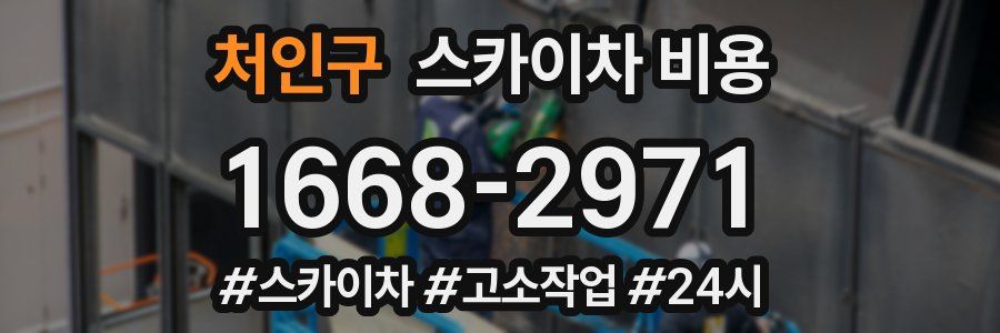 처인구 스카이차 비용