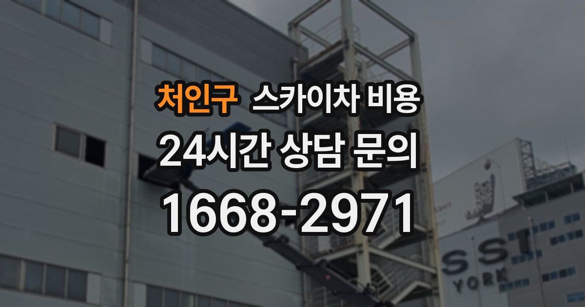 처인구 스카이차 비용