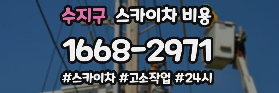 수지구 스카이차 비용