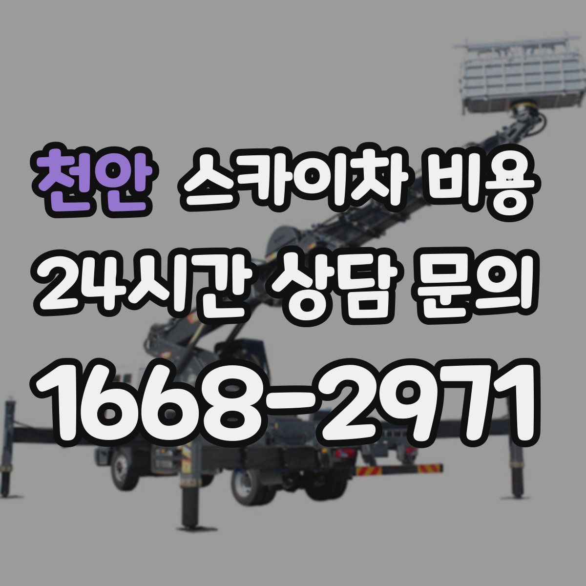 천안 스카이차 비용