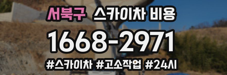 서북구 스카이차 비용