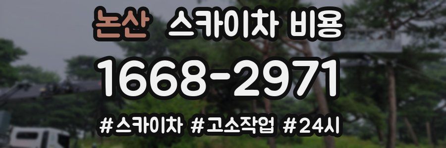 논산 스카이차 비용