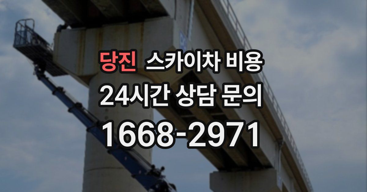 당진 스카이차 비용