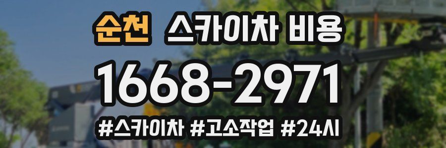 순천 스카이차 비용