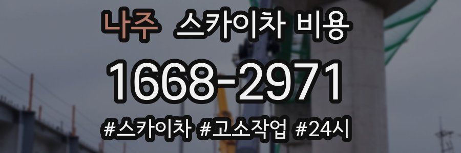 나주 스카이차 비용