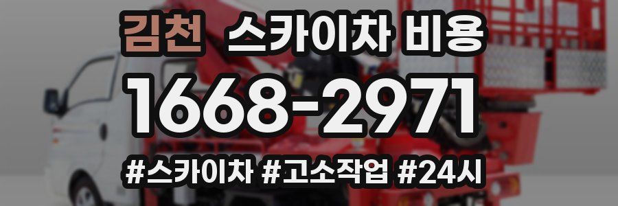 김천 스카이차 비용