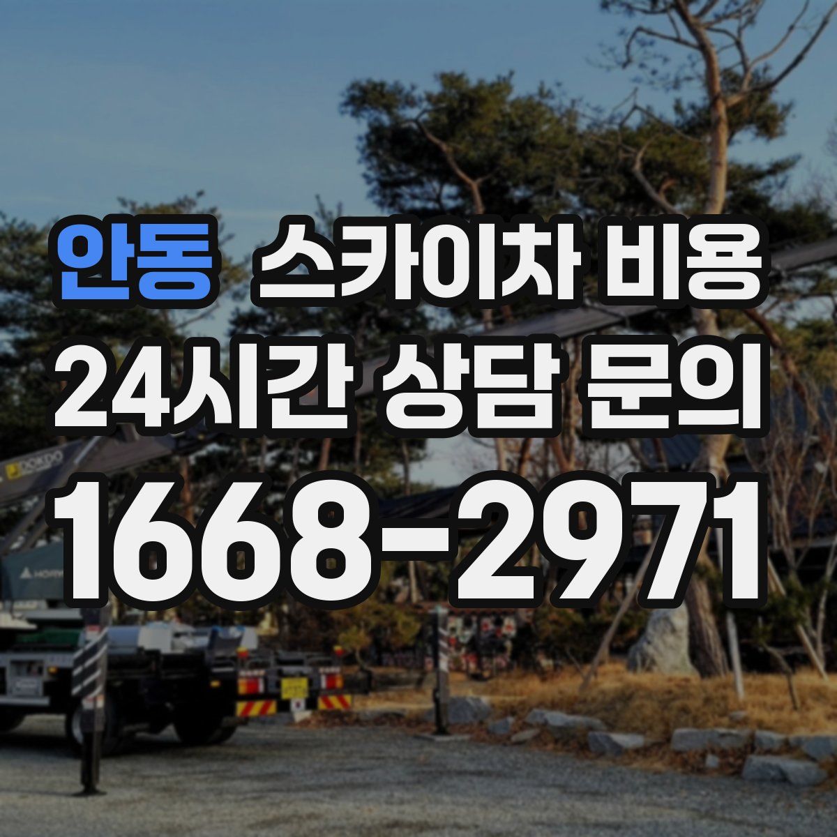 안동 스카이차 비용