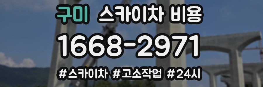 구미 스카이차 비용