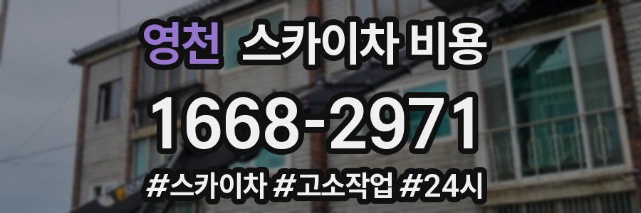 영천 스카이차 비용