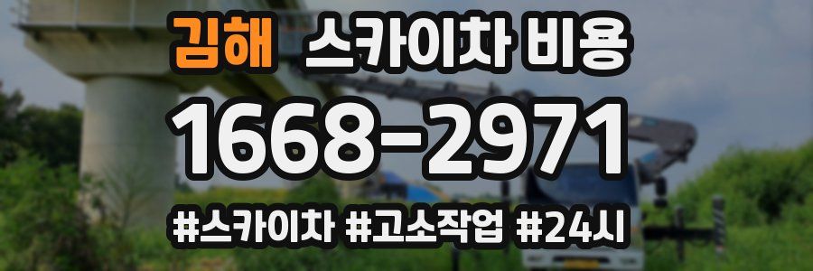 김해 스카이차 비용