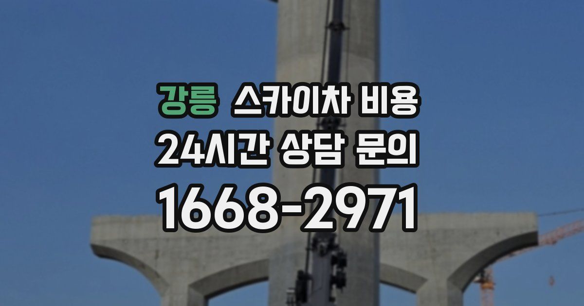 강릉 스카이차 비용