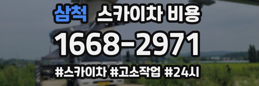 삼척 스카이차 비용