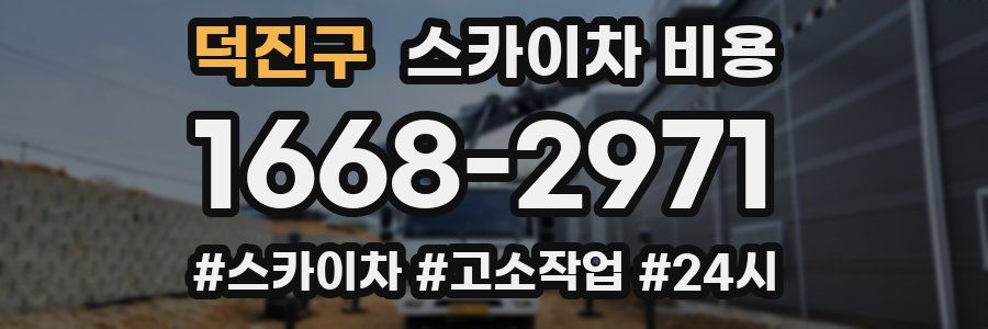 덕진구 스카이차 비용