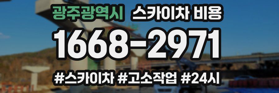 광주광역시 스카이차 비용