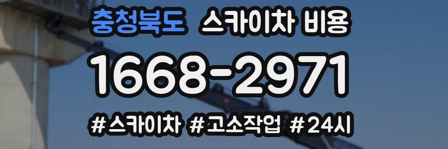 충청북도 스카이차 비용