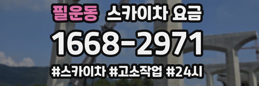 필운동 스카이차 요금