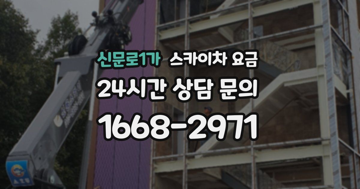 신문로1가 스카이차 요금
