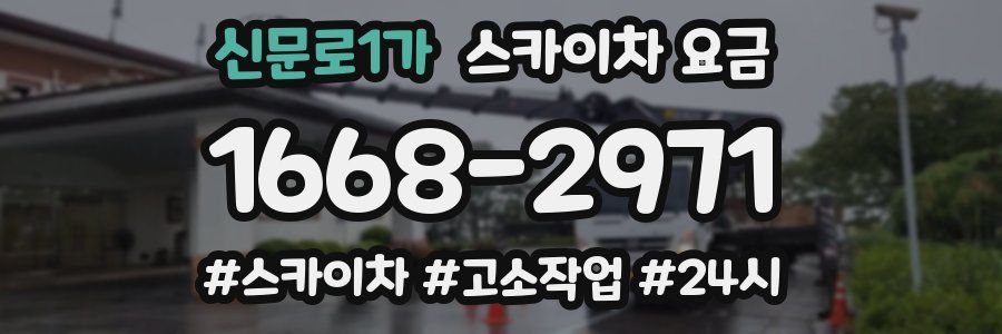 신문로1가 스카이차 요금