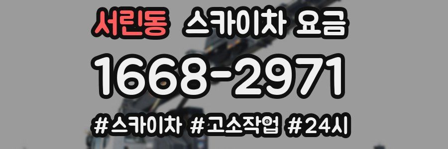 서린동 스카이차 요금