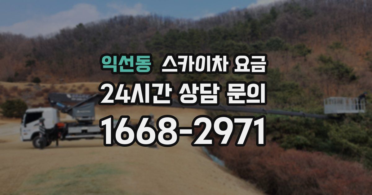 익선동 스카이차 요금