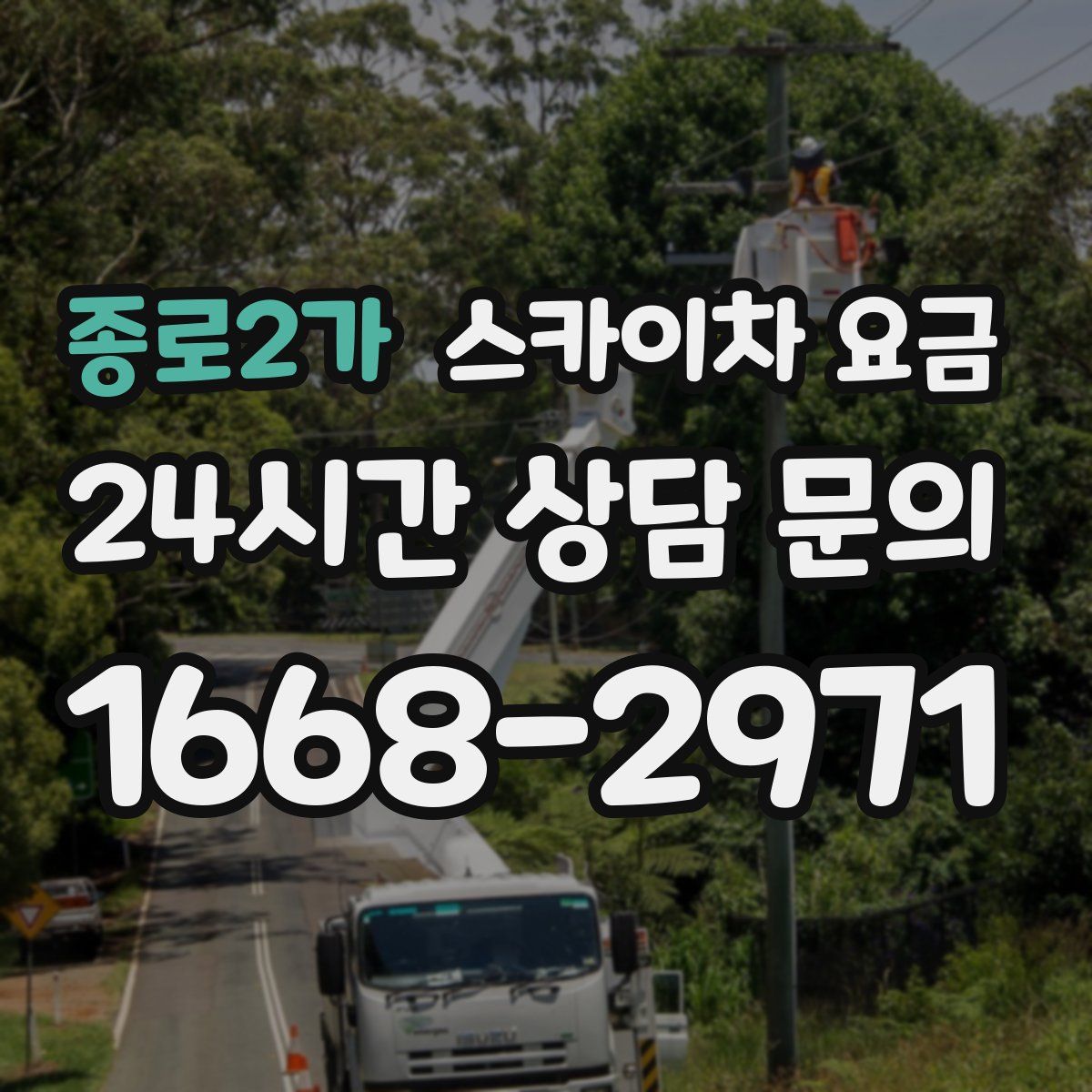 종로2가 스카이차 요금