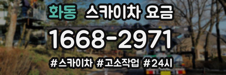 화동 스카이차 요금