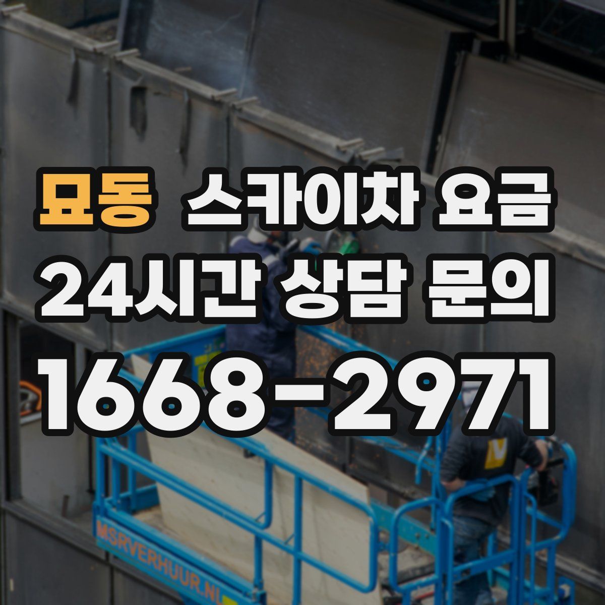 묘동 스카이차 요금