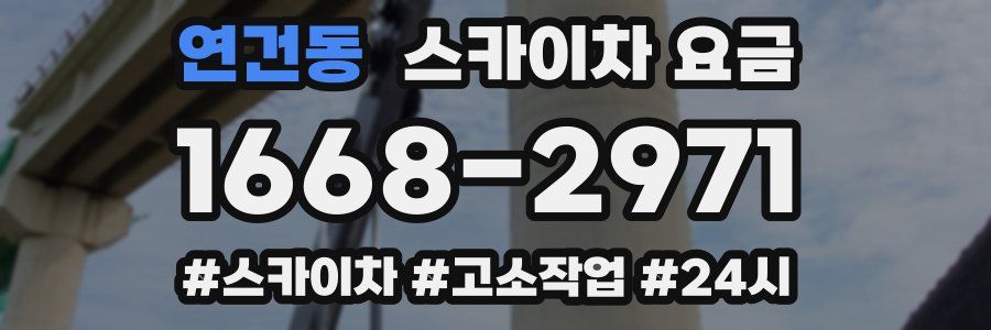 연건동 스카이차 요금