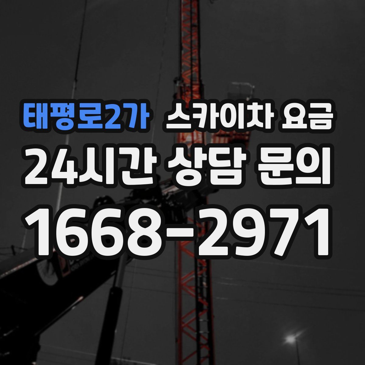 태평로2가 스카이차 요금